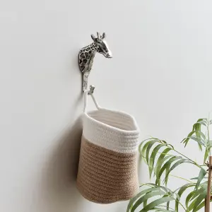 Melody Maison Silver Metal Giraffe Wall Hook