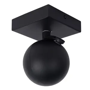 Lucide Favori Modern Ceiling Spotlight - 1xGU10 - Black