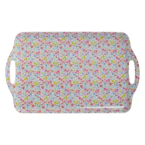 Interiors by Premier Floral Design Casey Sandwich Tray With Handles, Curved Contemporary Dining Tray, Functional Breakfast Tray