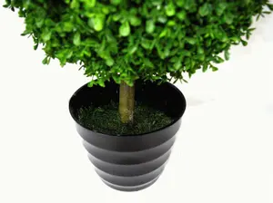 Geko 4 ft 120 cm Single Artificial Extra-Large Grass Topiary Tree