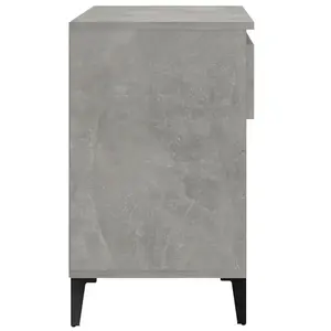 Berkfield Shoe Cabinet Concrete Grey 70x36x60 cm Engineered Wood