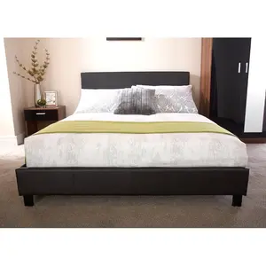 Morgana Upholstered Bed Frame Black / Double (4'6)