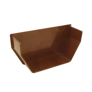 Caramel Square Gutter Internal Stop End, Freeflow 114mm Rain Water Systems