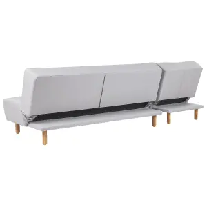 Right-Hand Corner Sofa ALSTEN Light Grey Fabric Right Hand