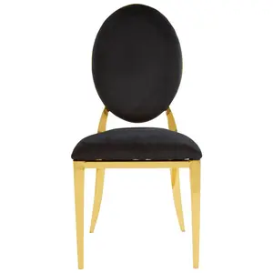 Manville Upholstered Dining Chair Gold