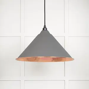 Smooth Copper Hockley Pendant in Bluff