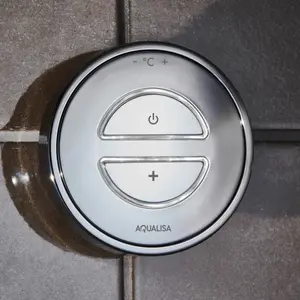 Aqualisa Smart Link Concealed valve Gravity-pumped Wall fed Smart Digital 4-spray pattern Shower with Adjustable shower head