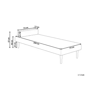 Fabric Chaise Lounge Off-White NIORT