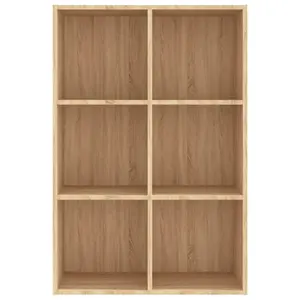 Gardinier Book Cabinet 66 x 30 x 98 cm Engineered Wood Sonoma Oak