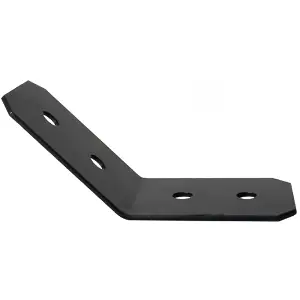 Pack of 4 - Heavy Duty Black 135 Degrees Angle Bracket - Black 135 Degrees Corner Brace -  135 Degrees Corner Bracket 90x90x65mm