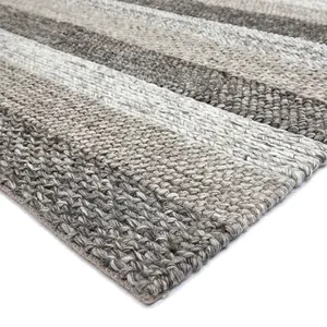 Plain Modern Stripe Modern Luxurious Handmade Easy to Clean Rug For Bedroom LivingRoom and Dining Room -200cm X 300cm