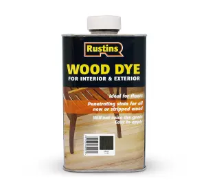 Rustins Wood Dye - Ebony - 1ltr