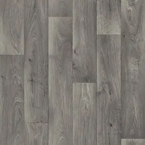 Grey 517 Contract Wood EffectCommercial Vinyl Flooring For Office, Shop, Waterproof Lino Flooring-8m(26'3") X 4m(13'1")-32m²