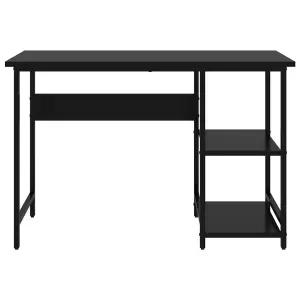 Berkfield Computer Desk Black 105x55x72 cm MDF and Metal