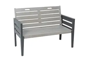 Norfolk Leisure Florenity Grigio Two Seat Bench