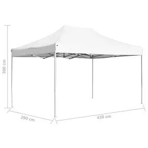 Berkfield Professional Folding Party Tent Aluminium 4.5x3 m White