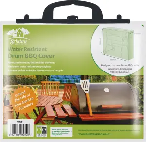 Home Garden Water Resistant Outdoor Drum BBQ Barbeque Green Cover Protector