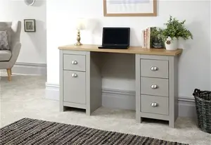 Leyla Desk Zipcode Design Colour: Grey