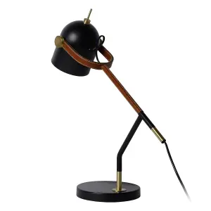 Lucide Waylon Retro Desk Lamp - 1xE27 - Black