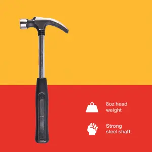 Amtech A0120 8oz (225g) Claw hammer with steel shaft