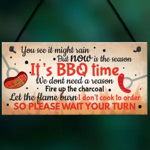 Red Ocean BBQ Novelty Hanging Garden Sign SummerHouse Bar Man Cave Shed Plaque Friendship Gift