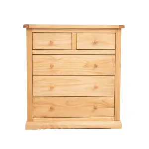 Lucca 5 Drawer Chest of Drawers Wood Knob