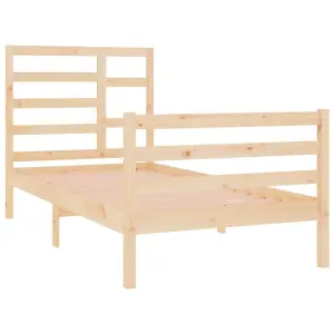 Berkfield Bed Frame Solid Wood 90x190 cm 3FT Single