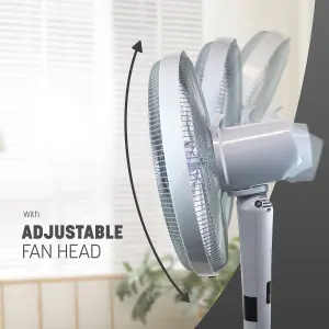 KEPLIN 16 Inch Tower Pedestal Fan 26-Speed, 10 Blades Standing Fan