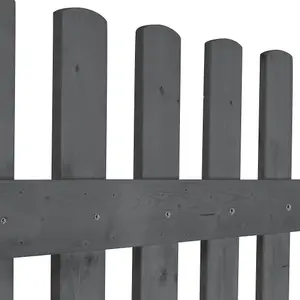 Grey Wooden Garden Fence Gate Single Swing Gate with Latch H 180cm x W 90cm