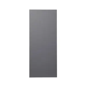 GoodHome Stevia Gloss anthracite Slab Tall larder Cabinet door (W)600mm (H)1467mm (T)18mm