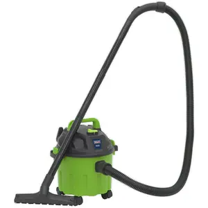 1000W Wet & Dry Vacuum Cleaner - 10L Drum - Blower Facility - High-Vis Green