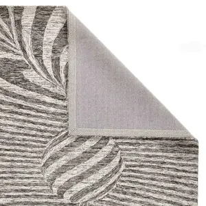 Melrose Elemental Cycle Grey Large Area Rug 160X230cm