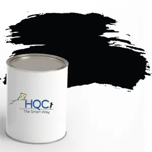 HQC Fence Paint Black Matt Smooth Emulsion Garden Paint 1L