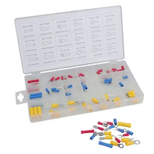 Electrical Wire Crimping Crimp Terminal Connectors Spades Male Female 76pc