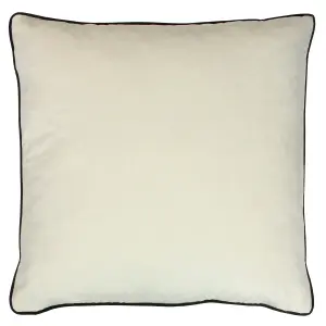 Paoletti Meridian Velvet Piped Polyester Filled Cushion