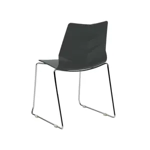 Bordiuk Stacking Side Chair (Set of 4) Dark Grey