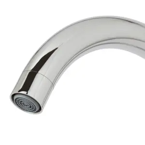 Cooke & Lewis Aruvi Silver Chrome effect Kitchen Top lever Tap