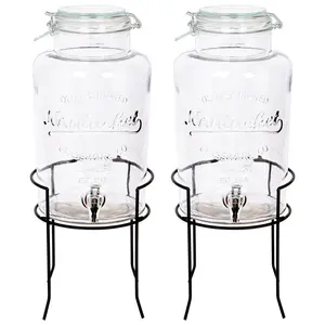 2 Piece Beverage Dispenser Set (Set of 2) 49.5cm H x 18cm W