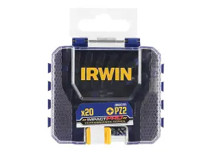 IRWIN Impact Pro Performance Screwdriver Bits PZ2 25mm (Pack 20)