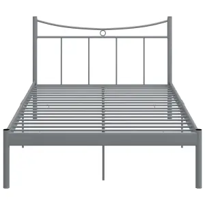 Berkfield Bed Frame Grey Metal 120x200 cm