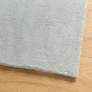 Rug HUARTE Short Pile Soft and Washable Blue 200x200 cm