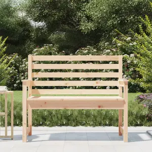 Berkfield Garden Bench 109x48x91.5 cm Solid Wood Pine