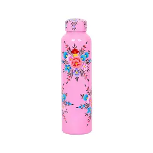 BillyCan Hand-Painted Picnic Water Bottle - 875ml - Raspberry Pansy