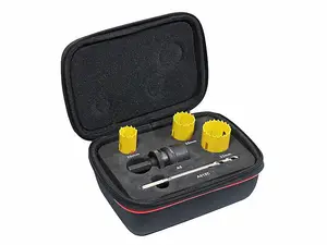 Starrett KFC03051 8-Piece Electrician's Holesaw Kit for Effortless Cutting Tasks