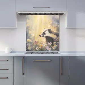 Ava Sterling: 00001 Premium Glass Kitchen Splashback W600mm x H650mm