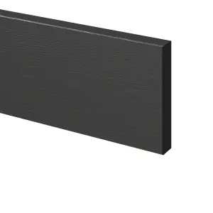 GoodHome Verbena Matt charcoal shaker Standard Appliance Filler panel (H)115mm (W)597mm