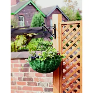 Ambador Steel Hanging Basket Bracket Black (25cm)