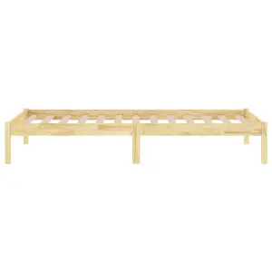 Berkfield Bed Frame Solid Wood 75x190 cm Small Single