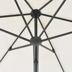 Berkfield Outdoor Parasol with Steel Pole 300 cm Sand