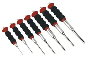 Sealey Sheathed Parallel Pin Punch Set 7pc 2-8mm AK9131